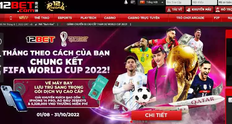 đăng nhập chơi game 12bet